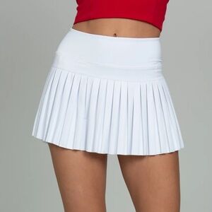 Women’s White Goldhinge Tennis Skirt